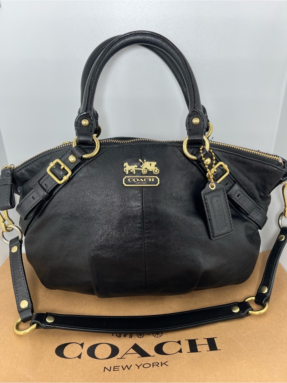 Coach Madison Sophia Leather Satchel Bag 15960 G1069 black 2010